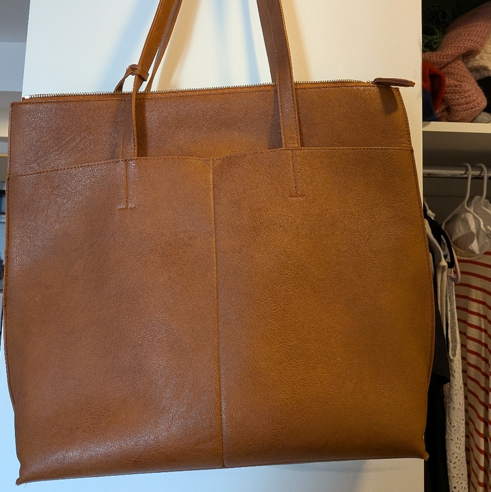 Lucky Brand Brown Leather Tote Bag
